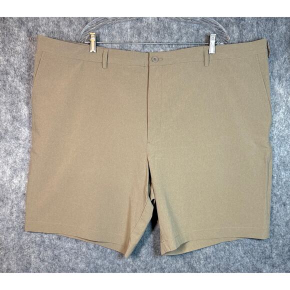 Vineyard Vines Performance Mens Big & Tall Tan Shorts 10" Inseam - Size 50B EUC - Picture 1 of 7